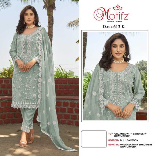 Motifz DN 613 Organza Salwar Suit Catalog 4 Pcs 4 510x510 - Motifz DN 613 Organza Salwar Suit Catalog 4 Pcs