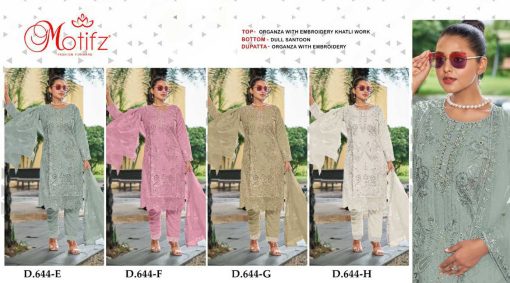 Motifz DN 644 Organza Salwar Suit Catalog 4 Pcs 5 510x283 - Motifz DN 644 Organza Salwar Suit Catalog 4 Pcs