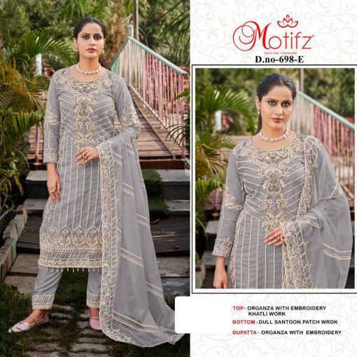 Motifz DN 698 Organza Salwar Suit Catalog 4 Pcs 2 510x510 - Motifz DN 698 Organza Salwar Suit Catalog 4 Pcs