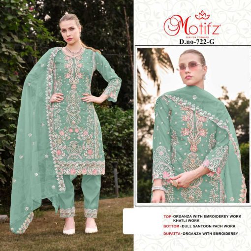 Motifz DN 722 Organza Salwar Suit Catalog 4 Pcs 3 510x510 - Motifz DN 722 Organza Salwar Suit Catalog 4 Pcs