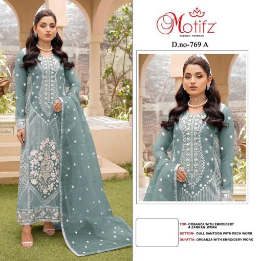 Motifz DN 769 Organza Salwar Suit Catalog 4 Pcs 1 510x510 - Motifz DN 769 Organza Salwar Suit Catalog 4 Pcs