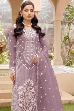 Motifz DN 769 Organza Salwar Suit Catalog 4 Pcs