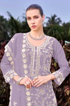 Motifz DN 772 E-H Organza Salwar Suit Catalog 4 Pcs