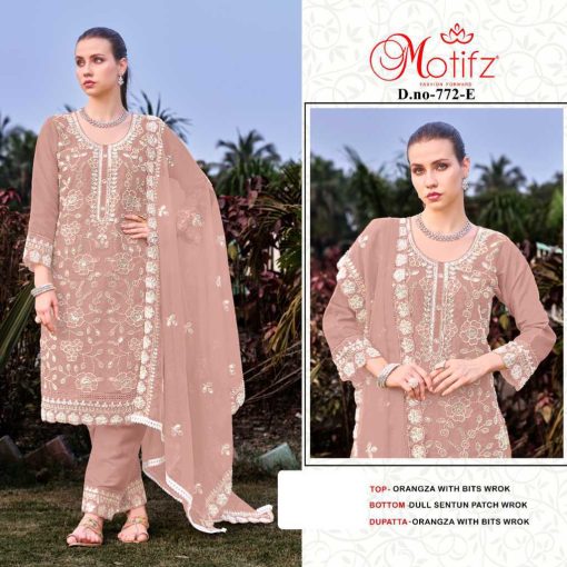 Motifz DN 772 E H Organza Salwar Suit Catalog 4 Pcs 3 510x510 - Motifz DN 772 E-H Organza Salwar Suit Catalog 4 Pcs