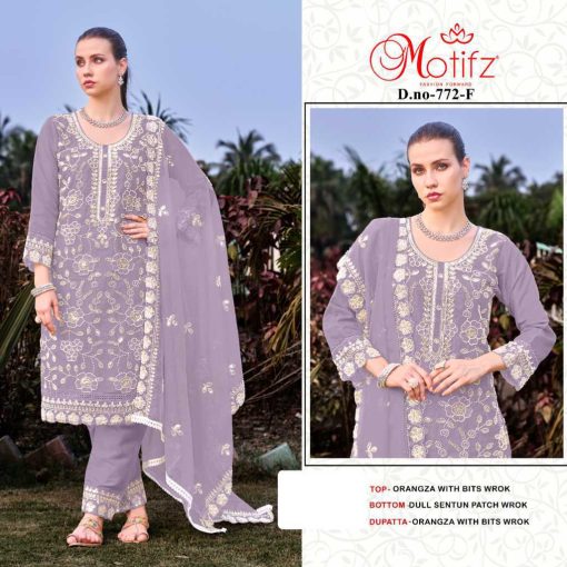 Motifz DN 772 E H Organza Salwar Suit Catalog 4 Pcs 4 510x510 - Motifz DN 772 E-H Organza Salwar Suit Catalog 4 Pcs