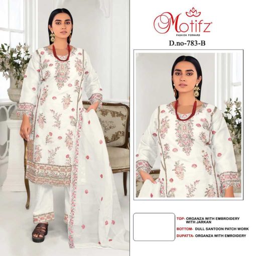 Motifz DN 783 A D Organza Salwar Suit Catalog 4 Pcs 2 510x510 - Motifz DN 783 A-D Organza Salwar Suit Catalog 4 Pcs