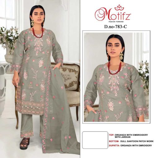 Motifz DN 783 A D Organza Salwar Suit Catalog 4 Pcs 3 510x510 - Motifz DN 783 A-D Organza Salwar Suit Catalog 4 Pcs