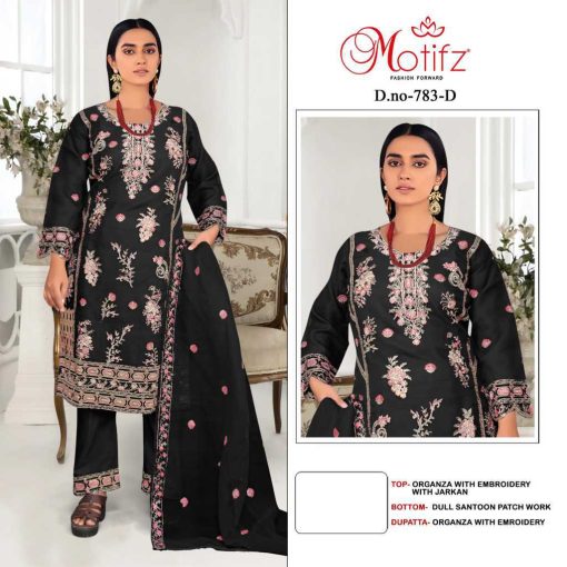 Motifz DN 783 A D Organza Salwar Suit Catalog 4 Pcs 4 510x510 - Motifz DN 783 A-D Organza Salwar Suit Catalog 4 Pcs