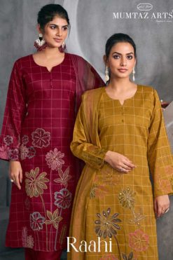 Mumtaz Arts Raahi Silk Salwar Suit Catalog 4 Pcs