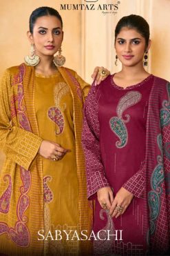 Mumtaz Arts Sabyasachi Silk Salwar Suit Catalog 4 Pcs