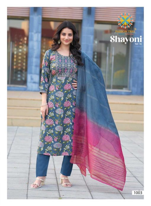 Passion Tree Shayoni Vol 1 Kurti with Dupatta Bottom Rayon Catalog 8 Pcs 5 510x692 - Passion Tree Shayoni Vol 1 Kurti with Dupatta Bottom Rayon Catalog 8 Pcs