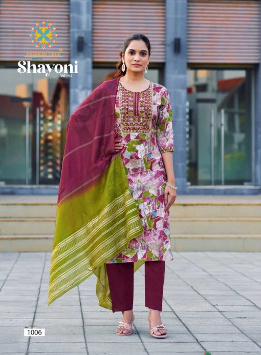 Passion Tree Shayoni Vol 1 Kurti with Dupatta Bottom Rayon Catalog 8 Pcs 8 510x692 - Passion Tree Shayoni Vol 1 Kurti with Dupatta Bottom Rayon Catalog 8 Pcs