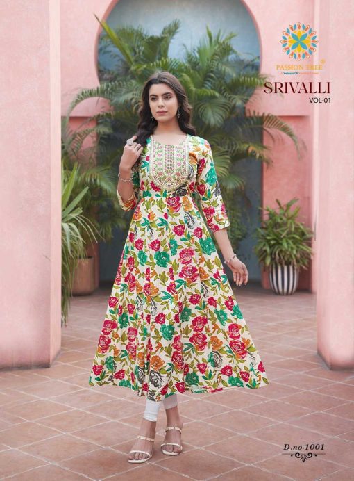 Passion Tree Srivalli Vol 1 Rayon Kurti Catalog 8 Pcs 3 510x692 - Passion Tree Srivalli Vol 1 Rayon Kurti Catalog 8 Pcs