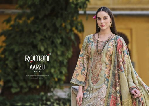 Romani Aarzu Vol 10 Cotton Salwar Suit Catalog 8 Pcs 2 510x363 - Romani Aarzu Vol 10 Cotton Salwar Suit Catalog 8 Pcs