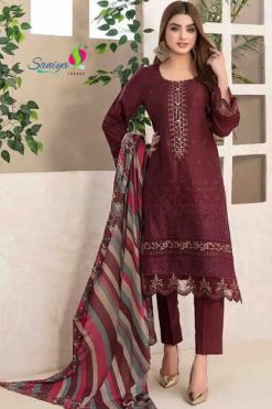 Saniya Trendz Rang Rasiya Chikankari Vol 8 Cotton Salwar Suit Catalog 5 Pcs