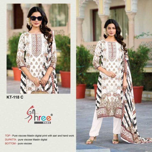 Shree Fabs KT 118 A D Muslin Salwar Suit Catalog 4 Pcs 6 510x510 - Shree Fabs KT 118 A-D Muslin Salwar Suit Catalog 4 Pcs