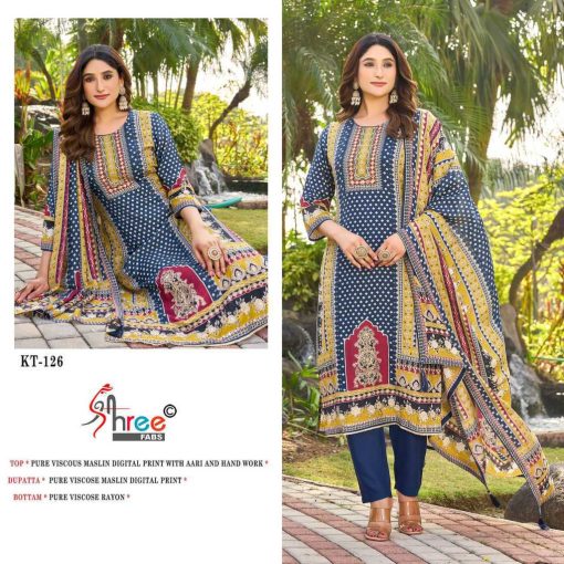 Shree Fabs KT 126 Muslin Salwar Suit Catalog 2 Pcs 1 510x510 - Shree Fabs KT 126 Muslin Salwar Suit Catalog 2 Pcs