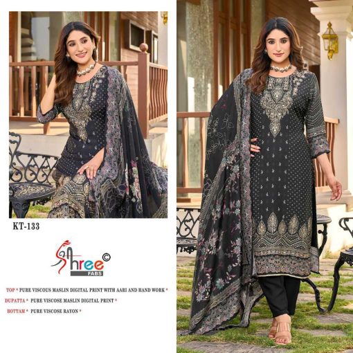 Shree Fabs KT 133 Muslin Salwar Suit Catalog 2 Pcs 1 510x510 - Shree Fabs KT 133 Muslin Salwar Suit Catalog 2 Pcs