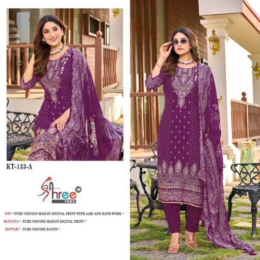 Shree Fabs KT 133 Muslin Salwar Suit Catalog 2 Pcs 3 510x510 - Shree Fabs KT 133 Muslin Salwar Suit Catalog 2 Pcs