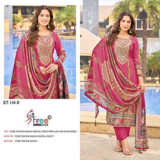 Shree Fabs KT 140 Viscose Salwar Suit Catalog 4 Pcs 5 510x510 - Shree Fabs KT 140 Viscose Salwar Suit Catalog 4 Pcs