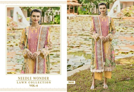 Shree Fabs Needle Wonder Lawn Collection Vol 6 Chiffon Cotton Salwar Suit Catalog 6 Pcs 9 510x351 - Shree Fabs Needle Wonder Lawn Collection Vol 6 Chiffon Cotton Salwar Suit Catalog 6 Pcs