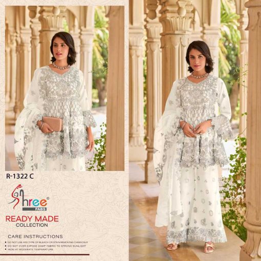 Shree Fabs R 1322 A D Organza Readymade Salwar Suit Catalog 4 Pcs 1 510x510 - Shree Fabs R 1322 A-D Organza Readymade Salwar Suit Catalog 4 Pcs