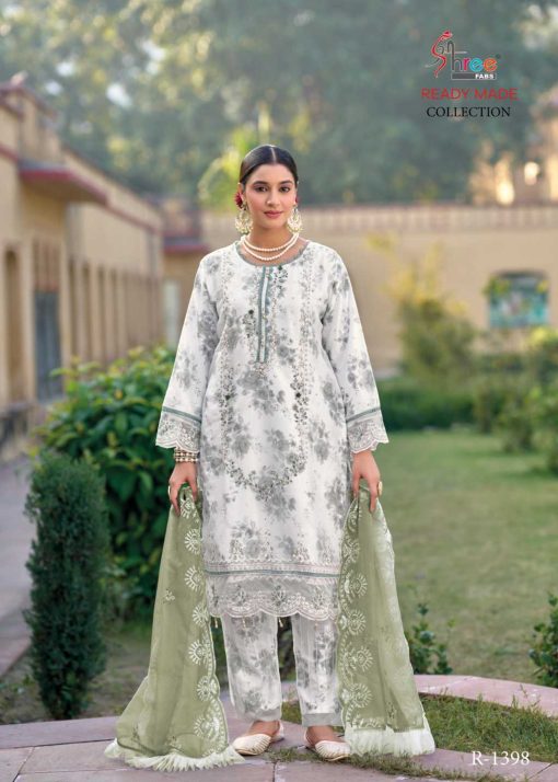 Shree Fabs R 1398 A D Organza Readymade Salwar Suit Catalog 4 Pcs 3 510x714 - Shree Fabs R 1398 A-D Organza Readymade Salwar Suit Catalog 4 Pcs