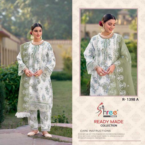 Shree Fabs R 1398 A D Organza Readymade Salwar Suit Catalog 4 Pcs 5 510x510 - Shree Fabs R 1398 A-D Organza Readymade Salwar Suit Catalog 4 Pcs