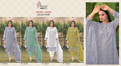 Shree Fabs R 1632 A D Organza Readymade Salwar Suit Catalog 4 Pcs 9 510x278 - Shree Fabs R 1632 A-D Organza Readymade Salwar Suit Catalog 4 Pcs