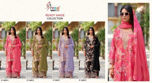 Shree Fabs R 1668 A D Chinon Readymade Salwar Suit Catalog 4 Pcs 8 510x278 - Shree Fabs R 1668 A-D Chinon Readymade Salwar Suit Catalog 4 Pcs