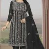 Shree Fabs S 5154 Black & White Organza Salwar Suit Catalog 2 Pcs