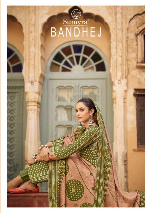 Sumyra Bandhej Pashmina Salwar Suit Catalog 6 Pcs 1 510x719 - Sumyra Bandhej Pashmina Salwar Suit Catalog 6 Pcs