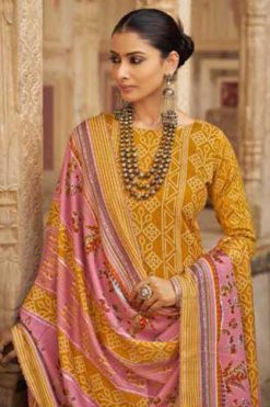 Sumyra Bandhej Pashmina Salwar Suit Catalog 6 Pcs