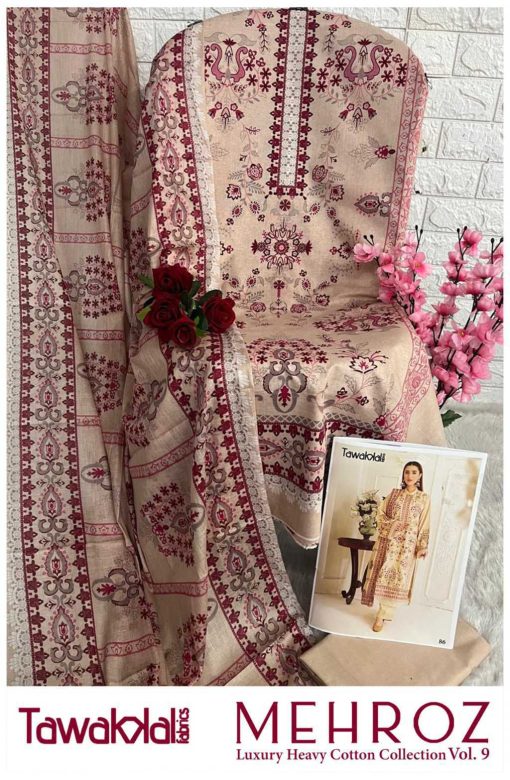 Tawakkal Mehroz Luxury Heavy Cotton Collection Vol 9 Salwar Suit Catalog 10 Pcs 17 510x780 - Tawakkal Mehroz Luxury Heavy Cotton Collection Vol 9 Salwar Suit Catalog 10 Pcs