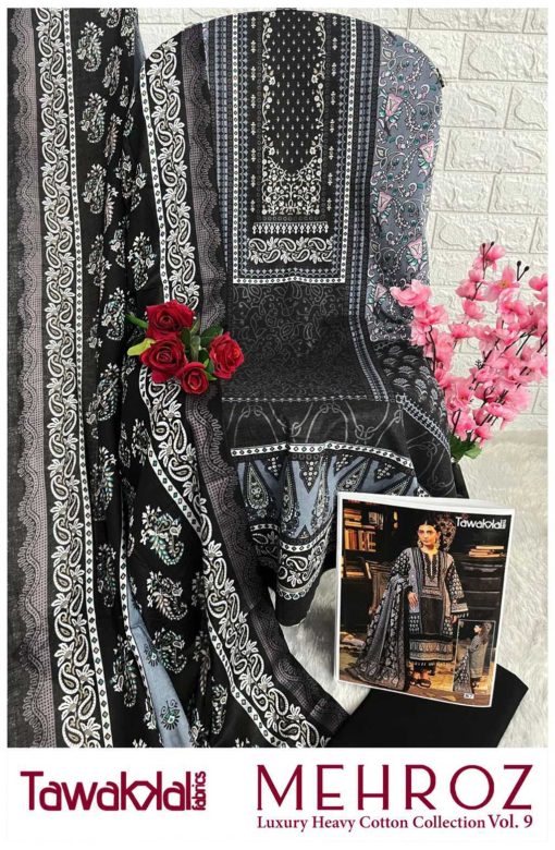 Tawakkal Mehroz Luxury Heavy Cotton Collection Vol 9 Salwar Suit Catalog 10 Pcs 18 510x780 - Tawakkal Mehroz Luxury Heavy Cotton Collection Vol 9 Salwar Suit Catalog 10 Pcs