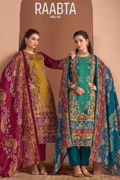 Zulfat Raabta Vol 3 by Belliza Cotton Salwar Suit Catalog 6 Pcs