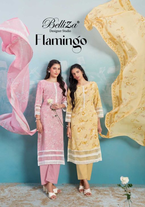 Belliza Flamingo Cotton Salwar Suit Catalog 6 Pcs 1 510x725 - Belliza Flamingo Cotton Salwar Suit Catalog 6 Pcs