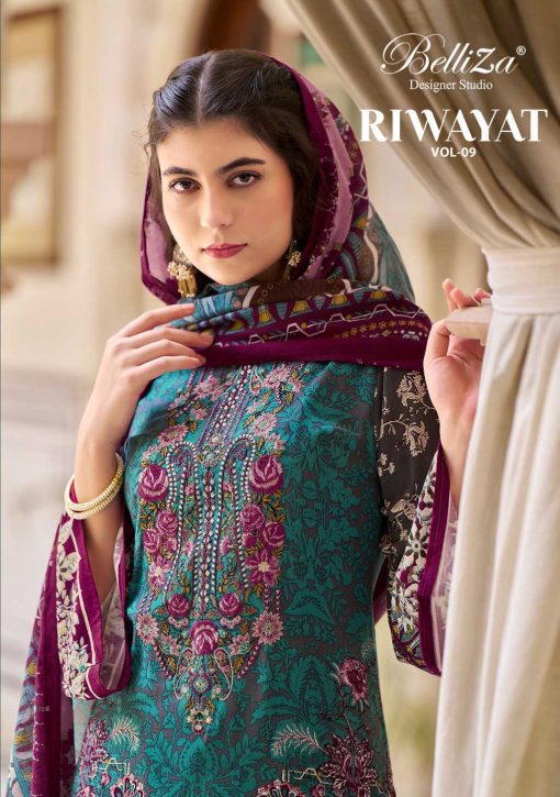 Belliza Riwayat Vol 9 Viscose Salwar Suit Catalog 8 Pcs 1 510x725 - Belliza Riwayat Vol 9 Viscose Salwar Suit Catalog 8 Pcs