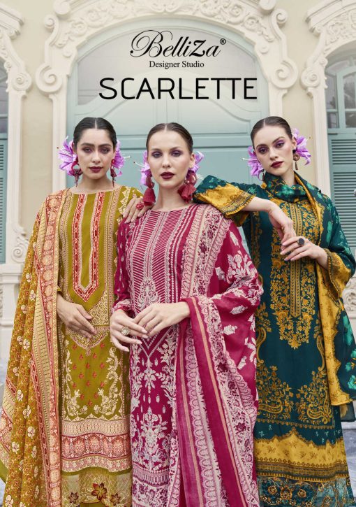 Belliza Scarlette Cotton Salwar Suit Catalog 8 Pcs 1 510x725 - Belliza Scarlette Cotton Salwar Suit Catalog 8 Pcs