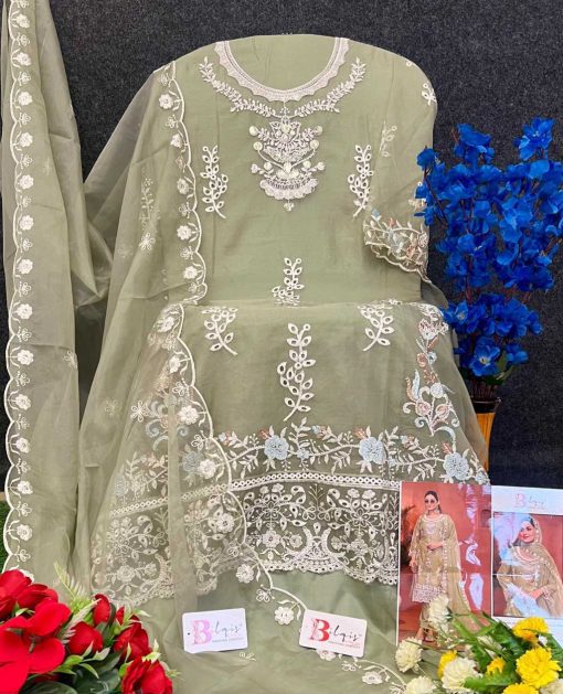 Bilqis B 119 A D Organza Salwar Suit Catalog 4 Pcs 2 510x629 - Bilqis B 119 A-D Organza Salwar Suit Catalog 4 Pcs