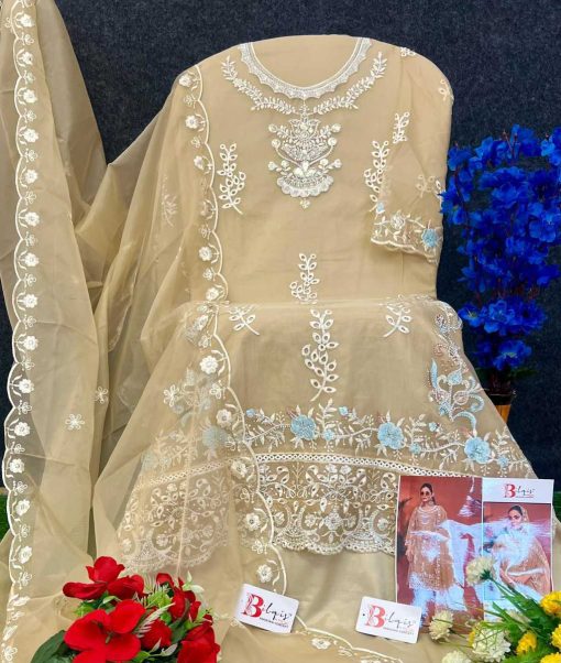 Bilqis B 119 A D Organza Salwar Suit Catalog 4 Pcs 4 510x602 - Bilqis B 119 A-D Organza Salwar Suit Catalog 4 Pcs