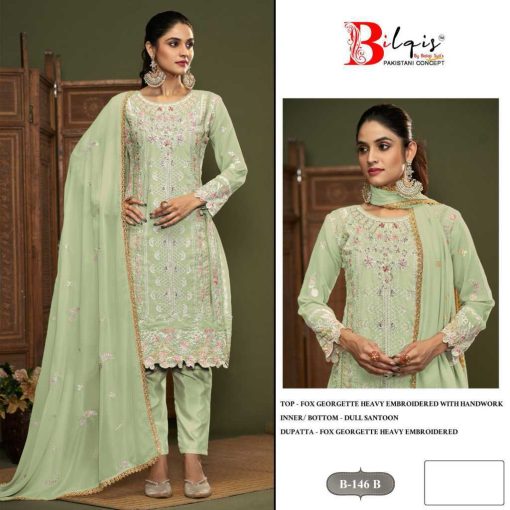 Bilqis B 146 A D Georgette Salwar Suit Catalog 4 Pcs 2 510x510 - Bilqis B 146 A-D Georgette Salwar Suit Catalog 4 Pcs