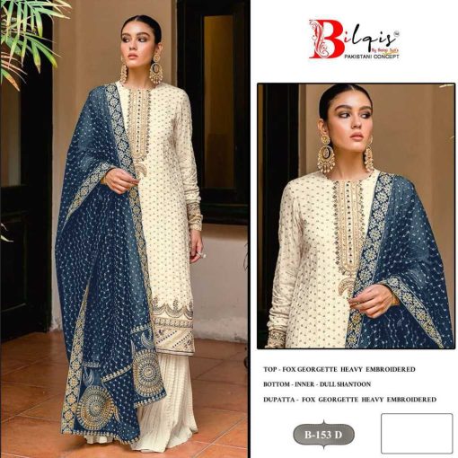 Bilqis B 153 A D Georgette Salwar Suit Catalog 4 Pcs 7 510x510 - Bilqis B 153 A-D Georgette Salwar Suit Catalog 4 Pcs