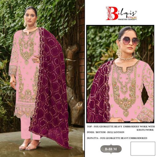 Bilqis B 88 J M Georgette Salwar Suit Catalog 4 Pcs 7 510x510 - Bilqis B 88 J-M Georgette Salwar Suit Catalog 4 Pcs