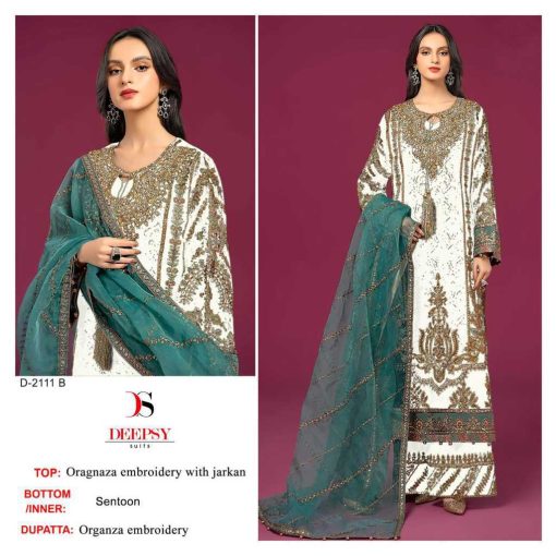 Deepsy DN 2111 A D Organza Salwar Suit Catalog 4 Pcs 2 510x510 - Deepsy DN 2111 A-D Organza Salwar Suit Catalog 4 Pcs