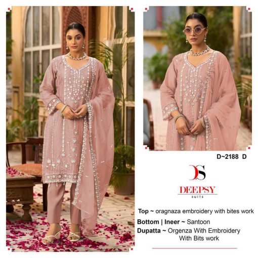 Deepsy DN 2188 A D Organza Salwar Suit Catalog 4 Pcs 1 510x510 - Deepsy DN 2188 A-D Organza Salwar Suit Catalog 4 Pcs