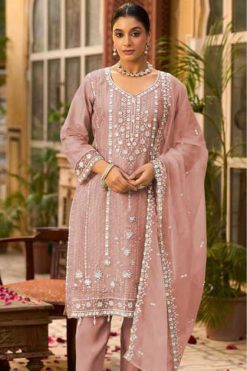 Deepsy DN 2188 A-D Organza Salwar Suit Catalog 4 Pcs