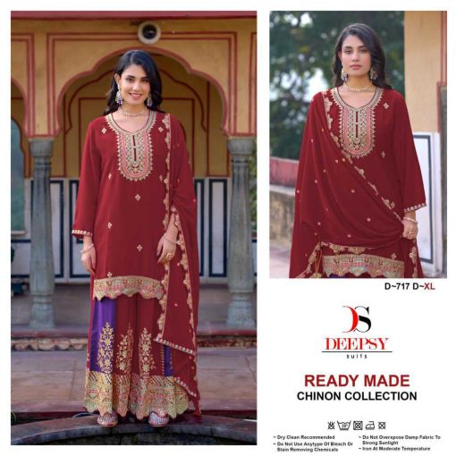 Deepsy DN 717 A D Readymade Chinon Salwar Suit Catalog 4 Pcs 1 510x510 - Deepsy DN 717 A-D Readymade Chinon Salwar Suit Catalog 4 Pcs