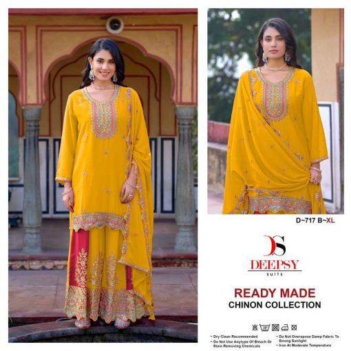 Deepsy DN 717 A D Readymade Chinon Salwar Suit Catalog 4 Pcs 3 510x510 - Deepsy DN 717 A-D Readymade Chinon Salwar Suit Catalog 4 Pcs