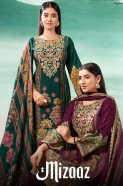 Mumtaz Arts Mizaaz Viscose Salwar Suit Catalog 4 Pcs